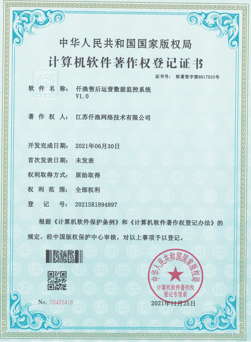 Software Copyright Certificate 21