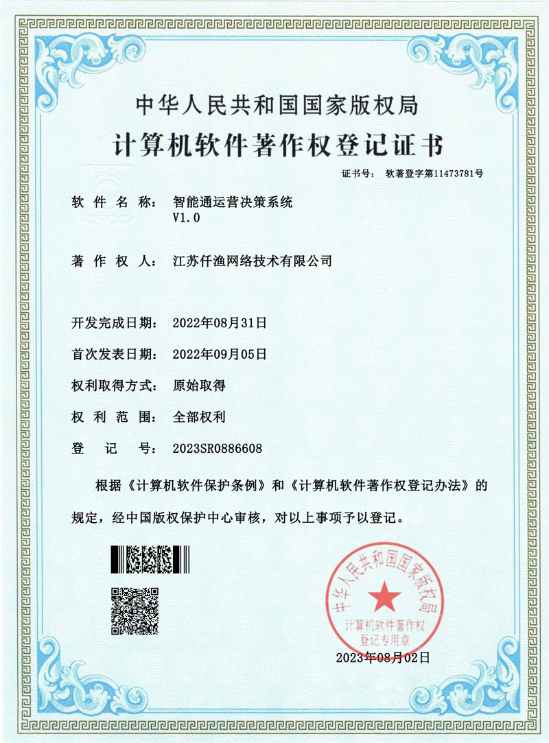 Software Copyright Certificate 23